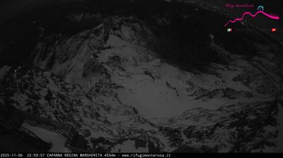 immagine della webcam nei dintorni di Alagna Valsesia: webcam Capanna Margherita