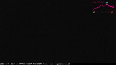 immagine della webcam nei dintorni di Gressoney-Saint-Jean: webcam Capanna Margherita