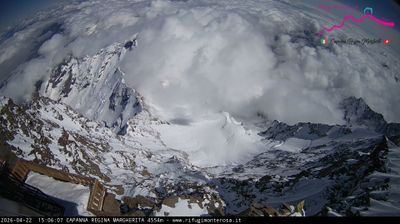 immagine della webcam nei dintorni di Macugnaga: webcam Capanna Margherita