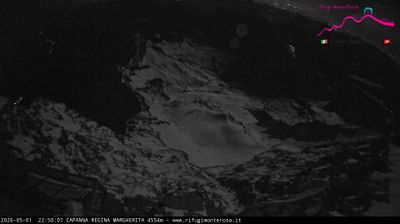 immagine della webcam nei dintorni di Staffal: webcam Capanna Margherita