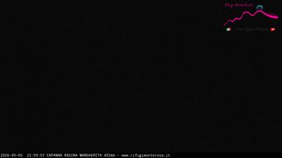 immagine della webcam nei dintorni di Gressoney-Saint-Jean: webcam Capanna Margherita