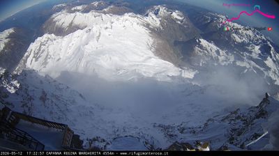 immagine della webcam nei dintorni di Breuil-Cervinia: webcam Capanna Margherita