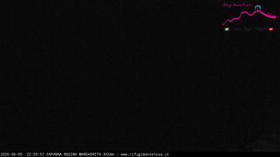 immagine della webcam nei dintorni di Cervinia: webcam Capanna Margherita