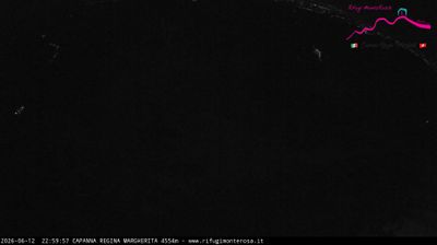 immagine della webcam nei dintorni di Macugnaga: webcam Capanna Margherita