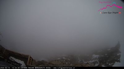 immagine della webcam nei dintorni di Alagna Valsesia: webcam Capanna Margherita