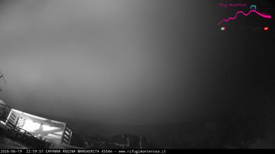 immagine della webcam nei dintorni di Alagna Valsesia: webcam Capanna Margherita