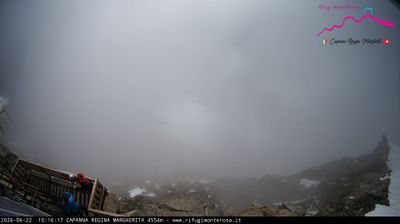 immagine della webcam nei dintorni di Gressoney-la-Trinitè: webcam Capanna Margherita