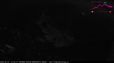 immagine della webcam nei dintorni di Breuil-Cervinia: webcam Capanna Margherita