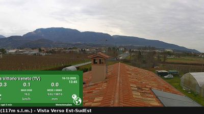 immagine della webcam nei dintorni di Pieve d'Alpago: webcam Vittorio Veneto