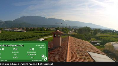 immagine della webcam nei dintorni di Santa Lucia di Piave: webcam Vittorio Veneto