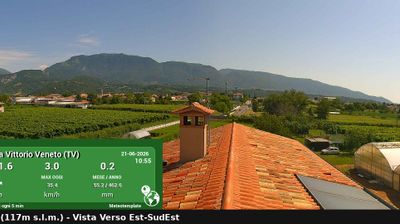 immagine della webcam nei dintorni di Santa Lucia di Piave: webcam Vittorio Veneto