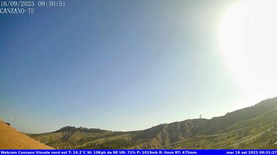 immagine della webcam nei dintorni di Alba Adriatica: webcam Canzano