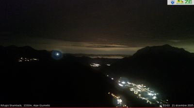 immagine della webcam nei dintorni di Albaredo per San Marco: webcam Alpe Giumello