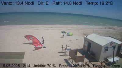 immagine della webcam nei dintorni di Torrette di Fano: webcam Marzocca