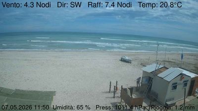 immagine della webcam nei dintorni di Ostra Vetere: webcam Marzocca