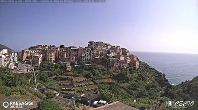 immagine della webcam nei dintorni di Riccò del Golfo di Spezia: webcam Corniglia
