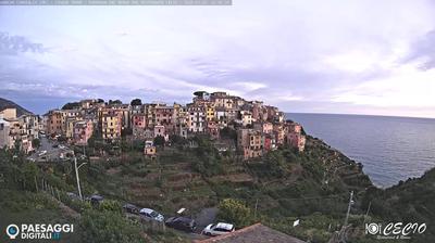immagine della webcam nei dintorni di Riccò del Golfo di Spezia: webcam Corniglia