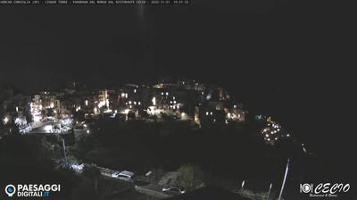 immagine della webcam nei dintorni di Riccò del Golfo di Spezia: webcam Corniglia