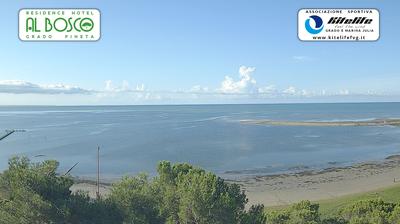 immagine della webcam nei dintorni di Barcola: webcam Grado Pineta