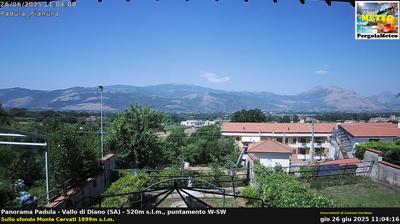 immagine della webcam nei dintorni di Teggiano: webcam Padula