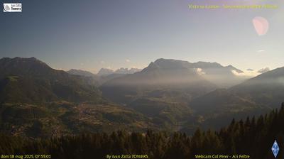 immagine della webcam nei dintorni di Canal San Bovo: webcam Lamon