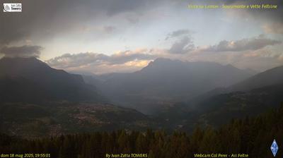 immagine della webcam nei dintorni di Passo di Cereda: webcam Lamon