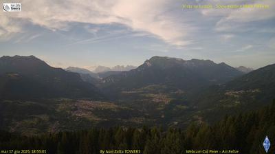 immagine della webcam nei dintorni di Passo di Cereda: webcam Lamon