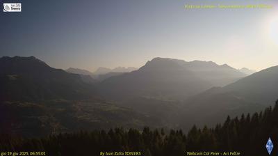 immagine della webcam nei dintorni di Passo di Gobbera: webcam Lamon