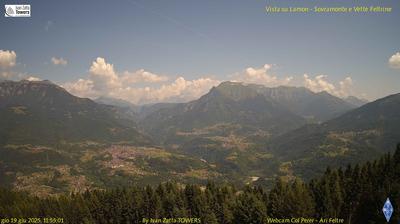 immagine della webcam nei dintorni di Monte Grappa: webcam Lamon