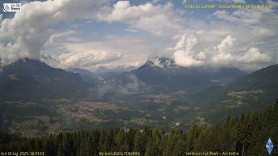 immagine della webcam nei dintorni di Canal San Bovo: webcam Lamon