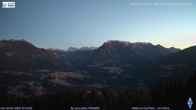 immagine della webcam nei dintorni di Pedavena: webcam Lamon