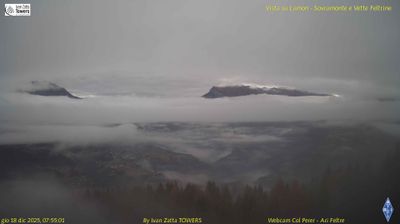 immagine della webcam nei dintorni di Siror: webcam Lamon