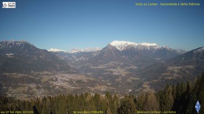 immagine della webcam nei dintorni di Imer: webcam Lamon