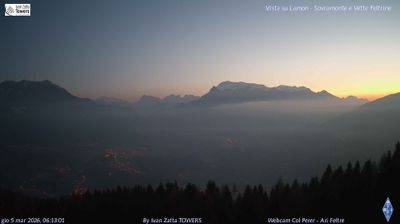 immagine della webcam nei dintorni di Passo di Gobbera: webcam Lamon