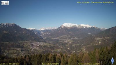 immagine della webcam nei dintorni di Monte Grappa: webcam Lamon