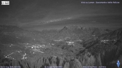 immagine della webcam nei dintorni di Passo Brocon: webcam Lamon