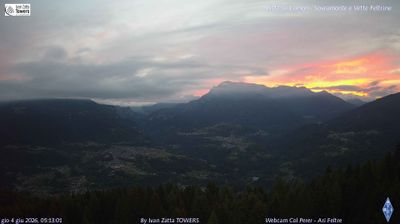 immagine della webcam nei dintorni di Passo di Gobbera: webcam Lamon