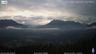 immagine della webcam nei dintorni di Pedavena: webcam Lamon