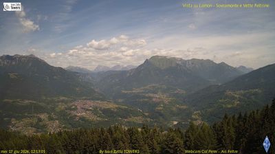 immagine della webcam nei dintorni di Passo Brocon: webcam Lamon