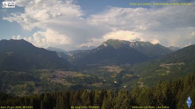 immagine della webcam nei dintorni di Passo di Cereda: webcam Lamon