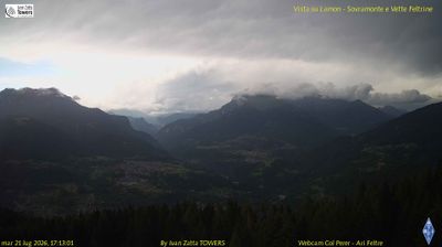 immagine della webcam nei dintorni di Castello Tesino: webcam Lamon
