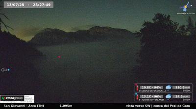 immagine della webcam nei dintorni di Monte Bondone: webcam Dro