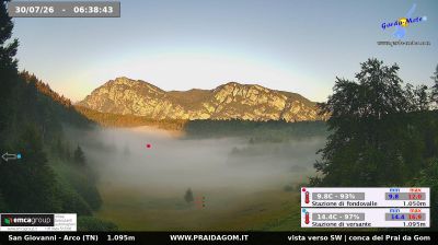 immagine della webcam nei dintorni di Pieve di Ledro: webcam Dro