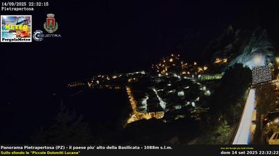 immagine della webcam nei dintorni di Potenza: webcam Pietrapertosa
