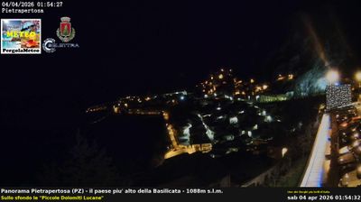 immagine della webcam nei dintorni di Oppido Lucano: webcam Pietrapertosa