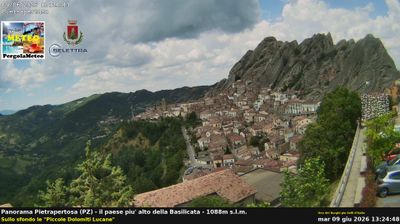 immagine della webcam nei dintorni di Potenza: webcam Pietrapertosa