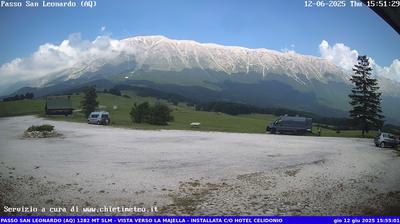 immagine della webcam nei dintorni di Roccacaramanico: webcam Sant'Eufemia a Maiella