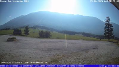 immagine della webcam nei dintorni di Sant'Eufemia a Maiella: webcam Roccacaramanico
