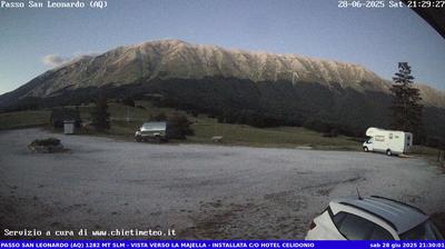 immagine della webcam nei dintorni di Caramanico Terme: webcam Sant'Eufemia a Maiella
