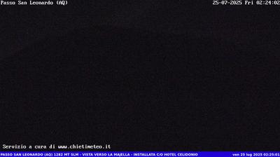 immagine della webcam nei dintorni di Salle: webcam Sant'Eufemia a Maiella